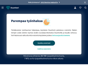 Аналитика трафика для duunitori.fi