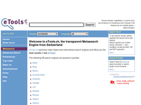 Аналитика трафика для etools.ch