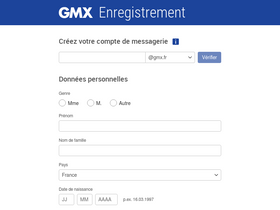 Аналитика трафика для sinscrire.gmx.fr
