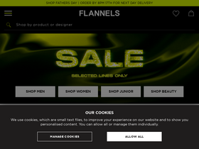 Аналитика трафика для flannels.com