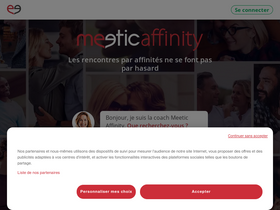 Testez Meetic Affinity gratuitement
