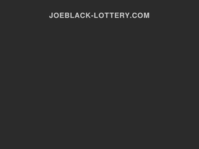 Joeblack lottery