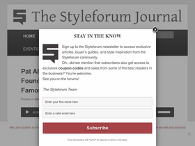 Аналитика трафика для journal.styleforum.net