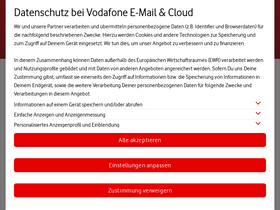 Аналитика трафика для mail.vodafone.de